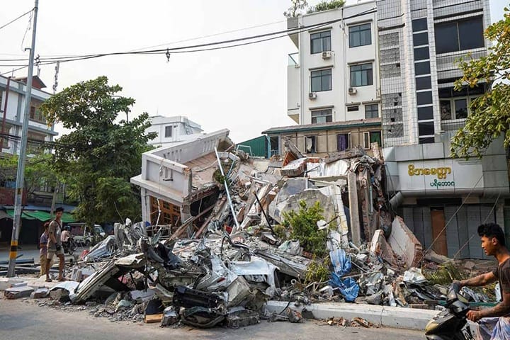 Gempa bumi Myanmar: Kerja pembersihan 80 peratus selesai di Mandalay